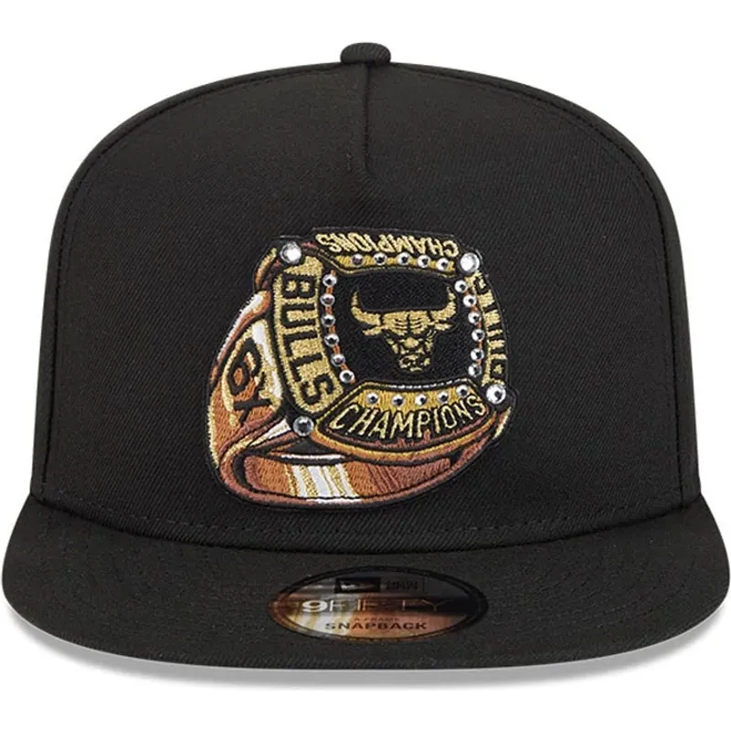 new-era-flat-brim-9fifty-a-frame-ring-chicago-bulls-nba-black-snapback-cap