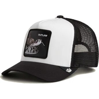 Goorin Bros. Snake Outlaw The Farm White and Black Trucker Hat