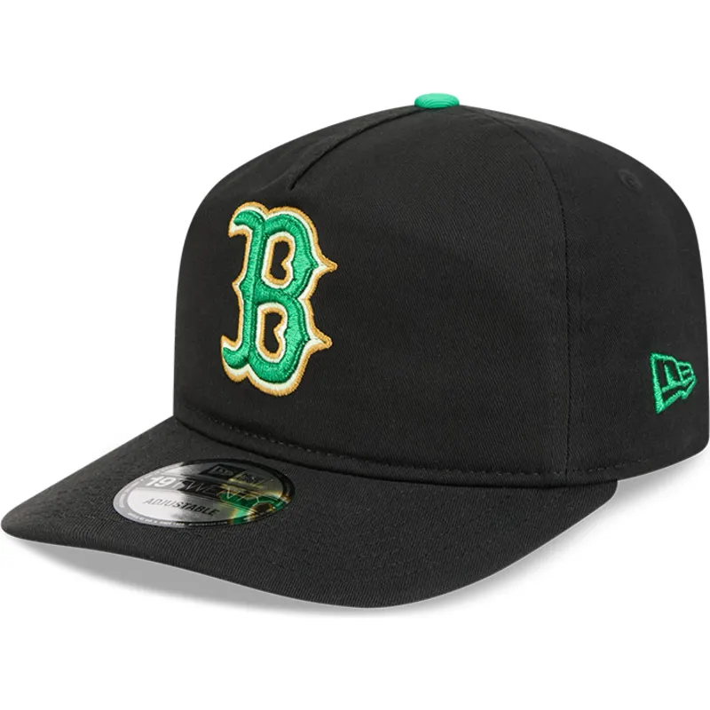 new-era-curved-brim-19twenty-saint-patrick-s-day-boston-red-sox-mlb-black-snapback-cap