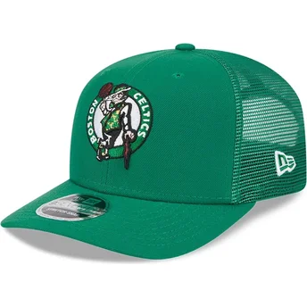 New Era 9SEVENTY Stretch Snap Evergreen Boston Celtics NBA Green Trucker Hat
