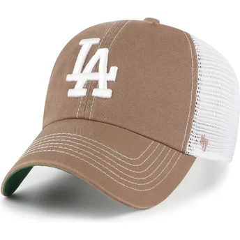 47 Brand Clean Up Trawler Los Angeles Dodgers MLB Brown Trucker Hat