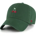 47-brand-curved-brim-cherry-fruit-clean-up-base-runner-icon-green-adjustable-cap