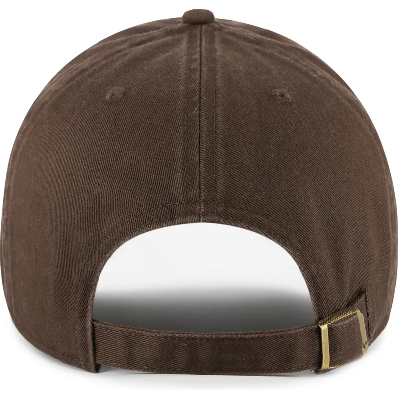 47-brand-curved-brim-coffee-hat-phrase-clean-up-base-runner-icon-brown-adjustable-cap