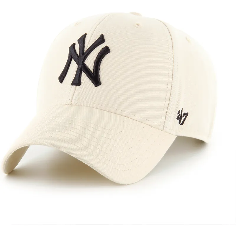 47-brand-curved-brim-mvp-legend-new-york-yankees-mlb-beige-adjustable-cap