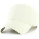47-brand-curved-brim-clean-up-base-runner-new-york-yankees-mlb-light-yellow-adjustable-cap
