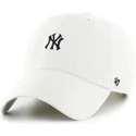 47-brand-curved-brim-clean-up-base-runner-new-york-yankees-mlb-beige-adjustable-cap