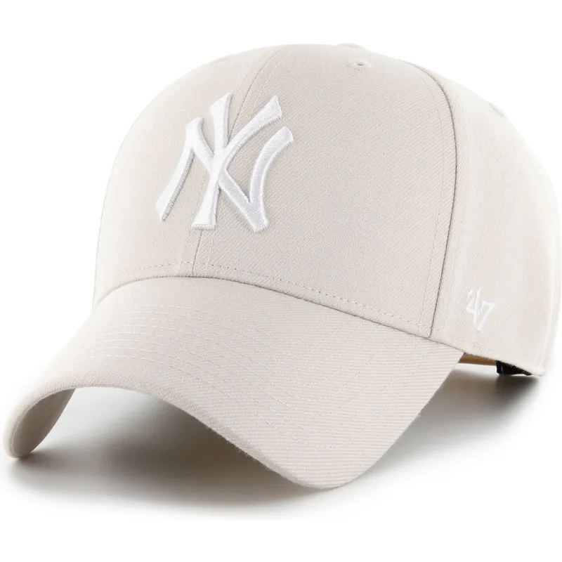 47-brand-curved-brim-mvp-bone-new-york-yankees-mlb-beige-snapback-cap