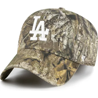 47 Brand Curved Brim Clean Up Realtree Los Angeles Dodgers MLB Camouflage Adjustable Cap