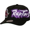 mitchell-ness-curved-brim-busted-pro-toronto-raptors-nba-black-snapback-cap