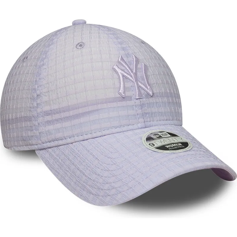 new-era-curved-brim-women-purple-logo-9twenty-seersucker-new-york-yankees-mlb-purple-adjustable-cap