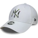 new-era-curved-brim-women-9forty-floral-infill-new-york-yankees-mlb-white-adjustable-cap