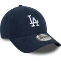 new-era-curved-brim-9forty-soft-cord-los-angeles-dodgers-mlb-navy-blue-adjustable-cap