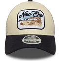 new-era-9forty-m-crown-a-frame-beige-and-navy-blue-trucker-hat