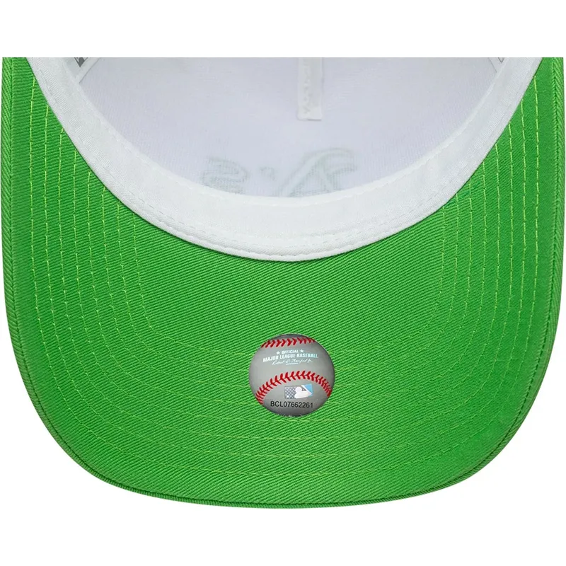 new-era-green-logo-a-frame-league-essential-oakland-athletics-mlb-green-and-white-trucker-hat