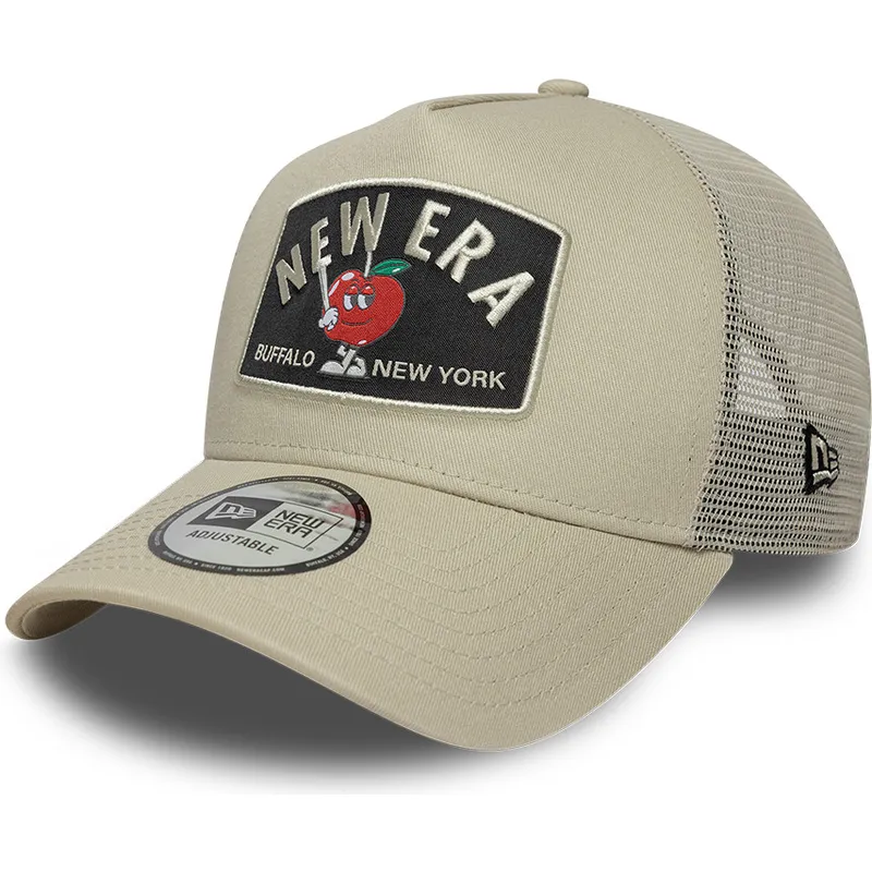 new-era-a-frame-summer-patch-beige-trucker-hat