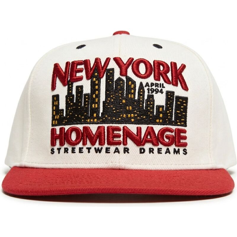 homenage-flat-brim-nysky-skylines-the-snap-beige-and-red-snapback-cap