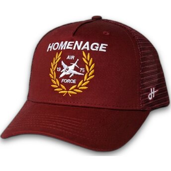 Homenage Jet Military Surplus The Trucker Red Trucker Hat