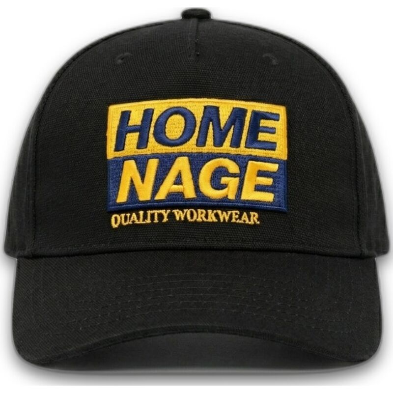 homenage-curved-brim-decker-workwear-the-retro-black-snapback-cap