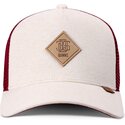 djinns-hft-colourmelange-beige-and-red-trucker-hat