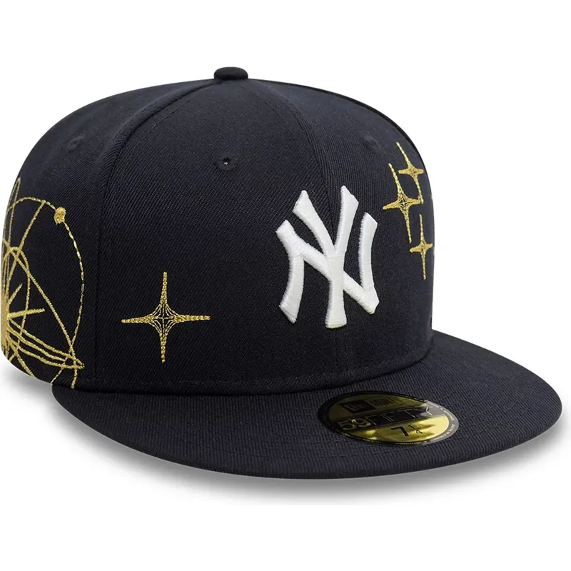 new-era-flat-brim-59fifty-zodiac-new-york-yankees-mlb-navy-blue-fitted-cap new-era-flat-brim-59fifty-zodiac-new-york-yankees-mlb-navy-blue-fitted-cap