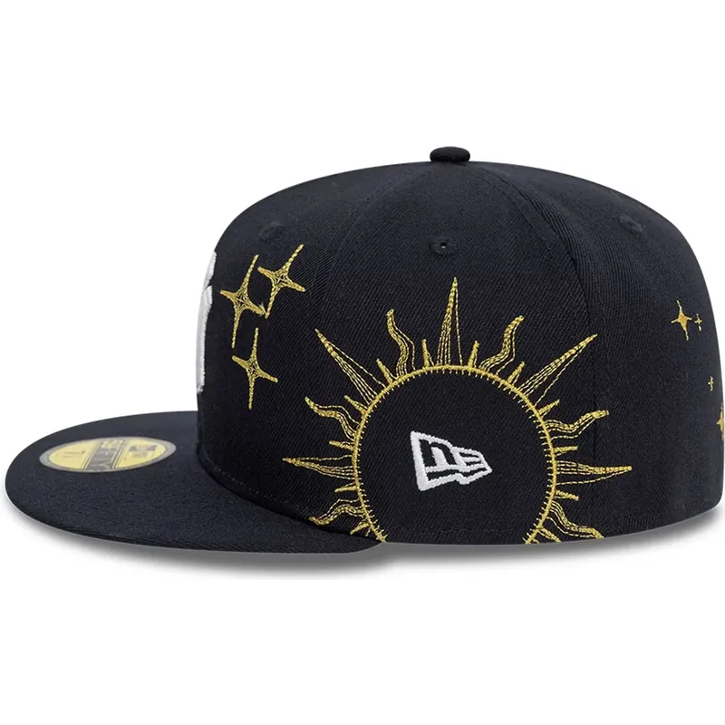 new-era-flat-brim-59fifty-zodiac-new-york-yankees-mlb-navy-blue-fitted-cap new-era-flat-brim-59fifty-zodiac-new-york-yankees-mlb-navy-blue-fitted-cap