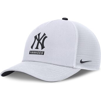 Nike Primetime Dri-Fit Rise Structured New York Yankees MLB White Trucker Hat