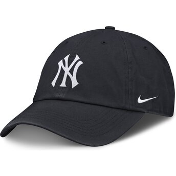 Nike Curved Brim Youth Club Unstructured Organic Cotton New York Yankees MLB Navy Blue Adjustable Cap