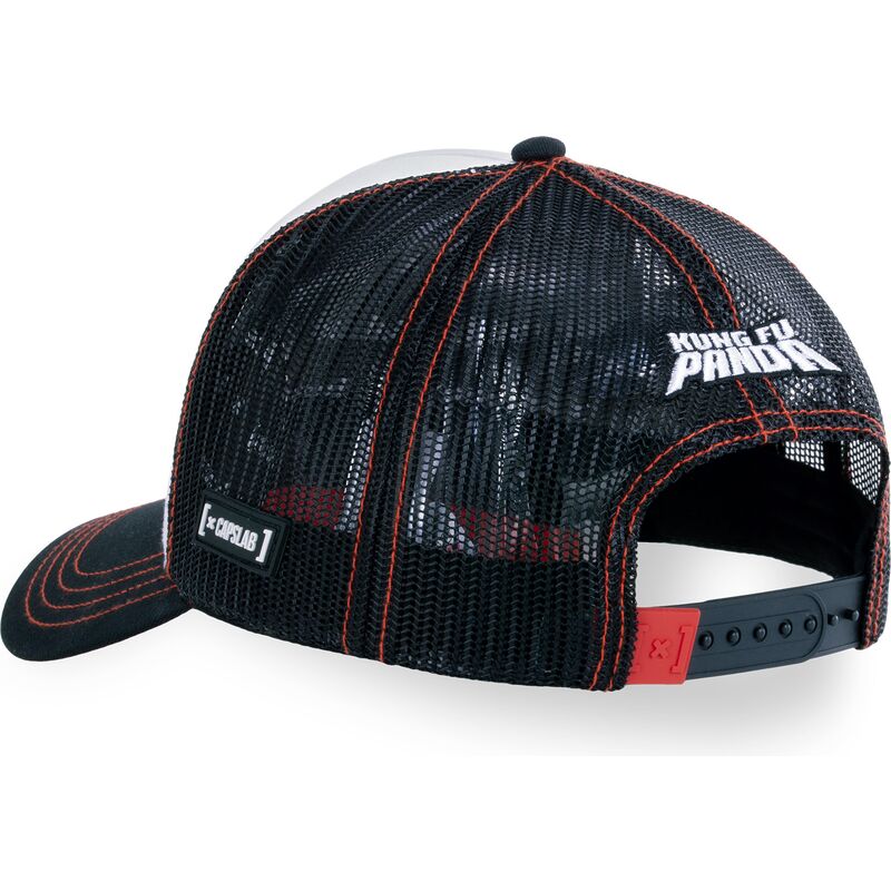 capslab-po-always-hungry-kfp-takb-kung-fu-panda-white-and-black-trucker-hat capslab-po-always-hungry-kfp-takb-kung-fu-panda-white-and-black-trucker-hat