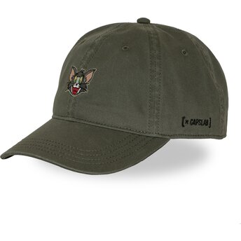 Capslab Curved Brim Tom TAJ8 CATB Looney Tunes Green Adjustable Cap