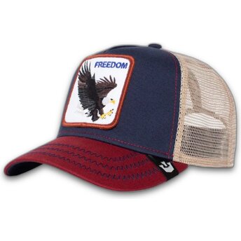 Goorin Bros. The Freedom Eagle The Farm Navy Blue and Red Trucker Hat