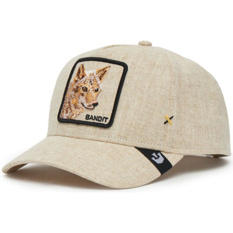 goorin-bros-curved-brim-bandit-coyote-cloth-rugged-comfort-the-farm-beige-snapback-cap goorin-bros-curved-brim-bandit-coyote-cloth-rugged-comfort-the-farm-beige-snapback-cap