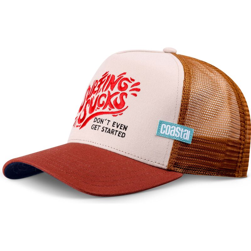 coastal-surfing-sucks-brown-trucker-hat