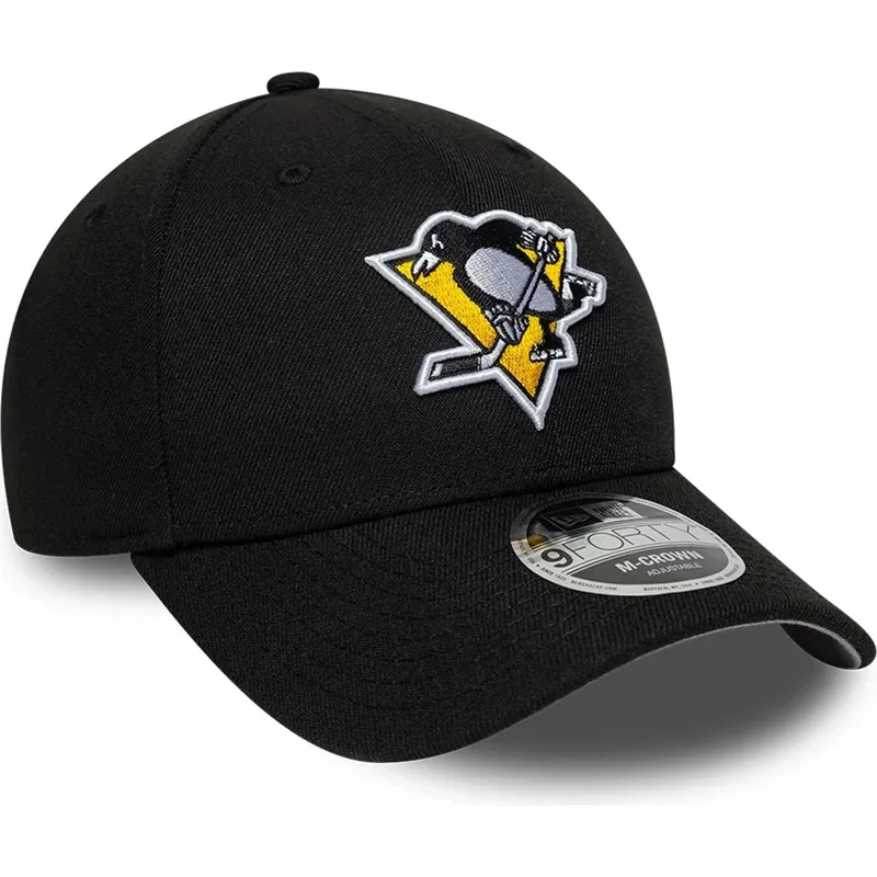 new-era-curved-brim-9forty-m-crown-team-pittsburgh-penguins-nhl-black-snapback-cap