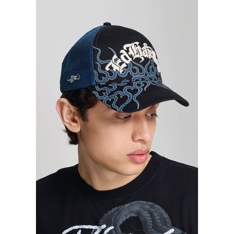 ed-hardy-flaming-black-trucker-hat