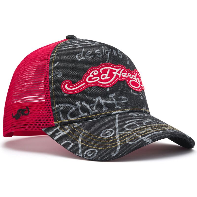 ed-hardy-don-denim-black-and-red-trucker-hat ed-hardy-don-denim-black-and-red-trucker-hat