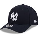 new-era-curved-brim-9forty-m-crown-hall-of-fame-new-york-yankees-mlb-navy-blue-snapback-cap