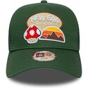 new-era-youth-a-frame-outdoor-green-trucker-hat