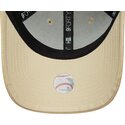 new-era-curved-brim-women-9forty-pu-pattern-new-york-yankees-mlb-beige-adjustable-cap-with-beige-logo