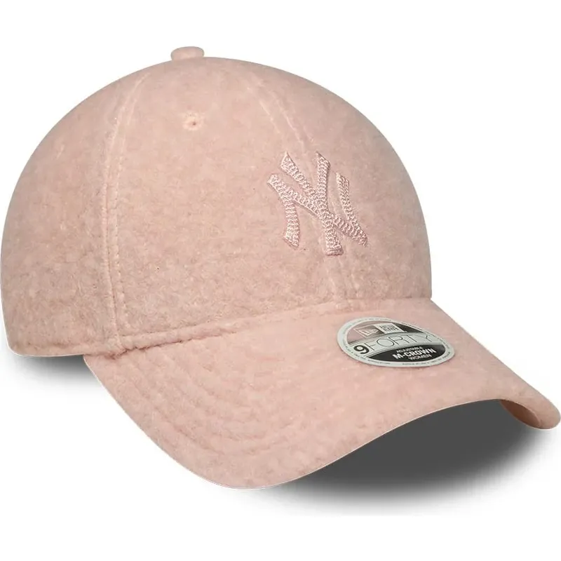 new-era-curved-brim-women-pink-logo-9forty-m-crown-winter-borg-new-york-yankees-mlb-pink-snapback-cap new-era-curved-brim-women-pink-logo-9forty-m-crown-winter-borg-new-york-yankees-mlb-pink-snapback-cap