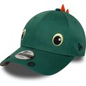 new-era-curved-brim-youth-9forty-dino-face-green-snapback-cap