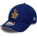 new-era-curved-brim-9forty-m-crown-a-frame-emblem-los-angeles-dodgers-mlb-blue-snapback-cap