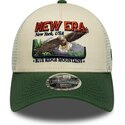 new-era-9forty-m-crown-a-frame-graphic-green-and-beige-trucker-hat