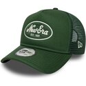 new-era-a-frame-oval-patch-foam-green-trucker-hat