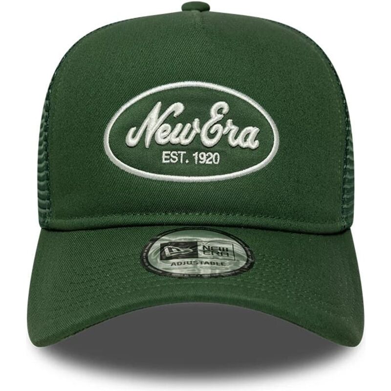 new-era-a-frame-oval-patch-foam-green-trucker-hat new-era-a-frame-oval-patch-foam-green-trucker-hat