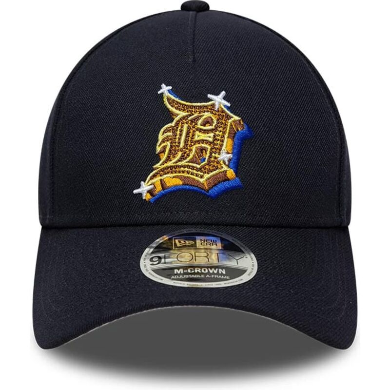 new-era-curved-brim-9forty-m-crown-a-frame-emblem-detroit-tigers-mlb-navy-blue-snapback-cap new-era-curved-brim-9forty-m-crown-a-frame-emblem-detroit-tigers-mlb-navy-blue-snapback-cap