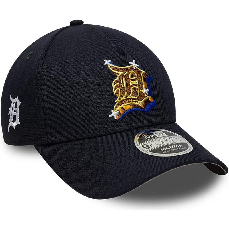 new-era-curved-brim-9forty-m-crown-a-frame-emblem-detroit-tigers-mlb-navy-blue-snapback-cap new-era-curved-brim-9forty-m-crown-a-frame-emblem-detroit-tigers-mlb-navy-blue-snapback-cap