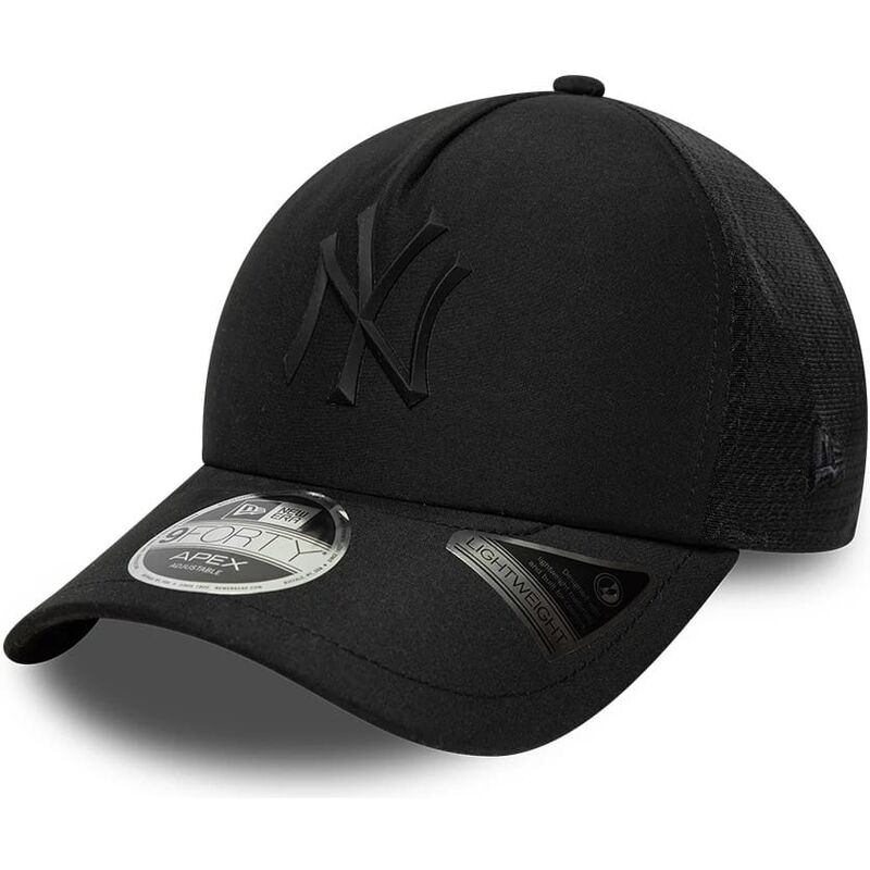 new-era-black-logo-9forty-apex-sporty-new-york-yankees-mlb-black-trucker-hat new-era-black-logo-9forty-apex-sporty-new-york-yankees-mlb-black-trucker-hat
