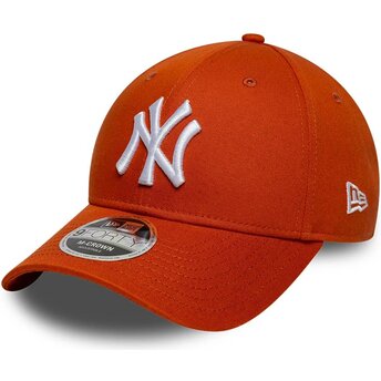 New Era Curved Brim 9FORTY M-Crown New York Yankees MLB Orange Snapback Cap