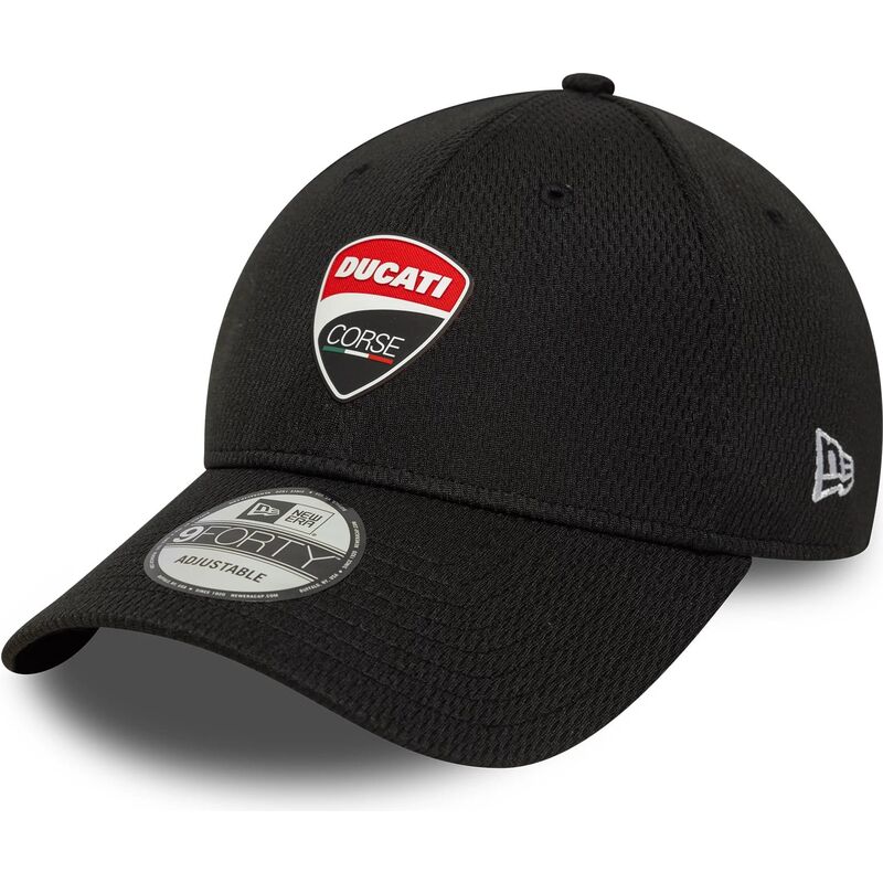 new-era-curved-brim-9forty-dashmark-mesh-ducati-motor-motogp-black-adjustable-cap new-era-curved-brim-9forty-dashmark-mesh-ducati-motor-motogp-black-adjustable-cap