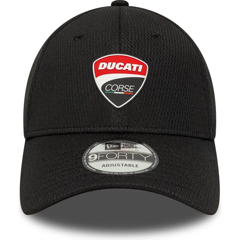 new-era-curved-brim-9forty-dashmark-mesh-ducati-motor-motogp-black-adjustable-cap new-era-curved-brim-9forty-dashmark-mesh-ducati-motor-motogp-black-adjustable-cap